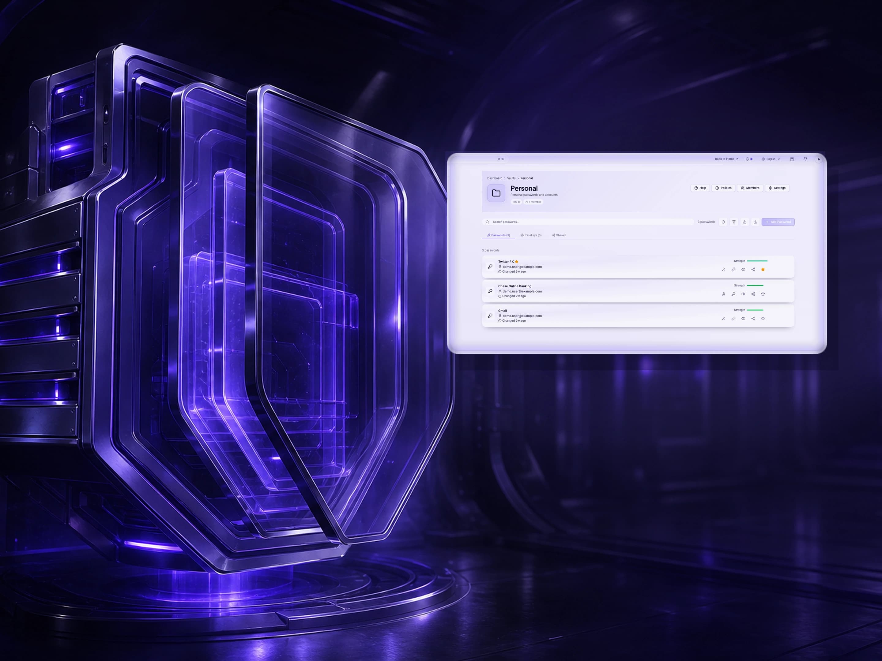 LifeVault Secure live application homepage screenshot